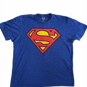 Superman Men's Logo Graphic T Shirt Size Large